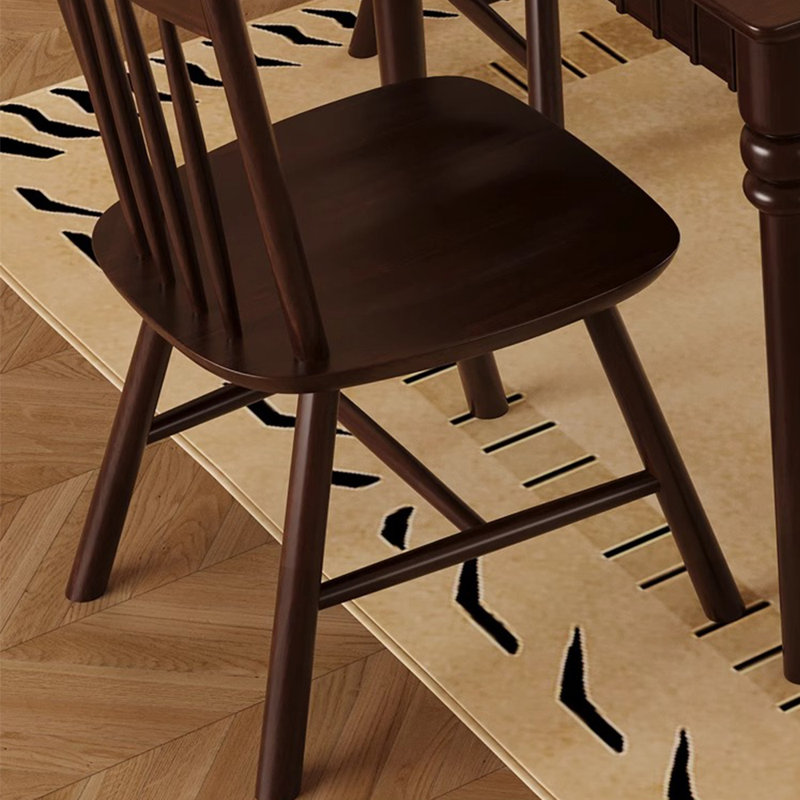 Ensemble de table de salle à manger en bois d'hévéa massif, Tanné, 29.53"H x 59.06"L x 35.43"W
