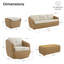 Ensemble de conversation d'extérieur en osier avec chaises pivotantes Cambelle-333465278-333572332