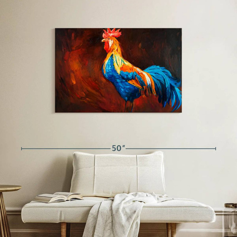Poulet Brampt Rooster, H 26 po x l 39 po