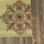 Tapis rouge en laine à motif floral abstrait touffeté à la main Ailey-802088683