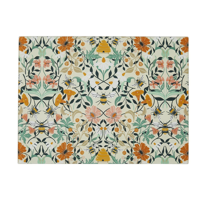 Glass Bee Bloom Worktop Saver