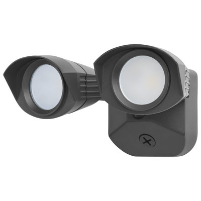 Projecteur de sécurité standard à double tête carrée 20 watts à DEL 3000K / 4000K / 5000K CCT sélectionnable