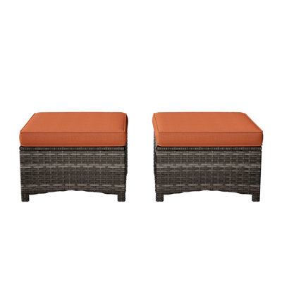 Meyly Upholstered Outdoor Ottoman