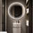 Frameless Round LED Smart Mirror With Laser Engraving Pattern