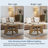 31.5" Circle Coffee Table for Living Room, 2-Tier Wood Accent Center Table with Open Storage-419119753