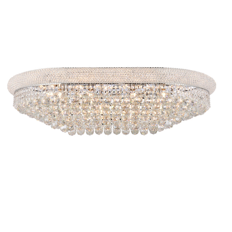 Plafonnier encastré 24 lumières Primo, Strass Swarovski, Jet Black