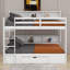 Lit superposé simple avec tablettes et tiroir de rangement-1573696651