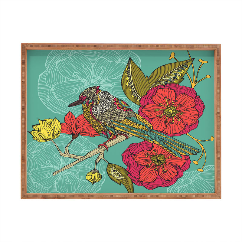 Adilene Wood Tray, 1.75" H x 18" W x 14" D