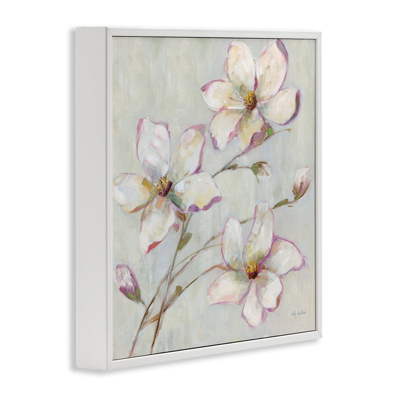 Fleurs de pommier, art giclée par Sally Swatland, Giclée encadrée blanc bord de mer, H 12 po x l 12 po