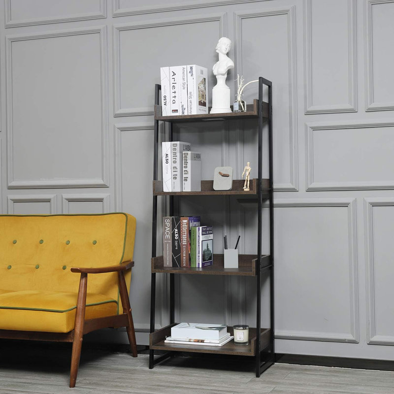 Adeoluwa 60'' H x 23.6'' W Ladder Bookcase