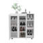 Range-chaussures Houck avec 3 tablettes latérales, rangement compact pour chaussures, bottes et accessoires