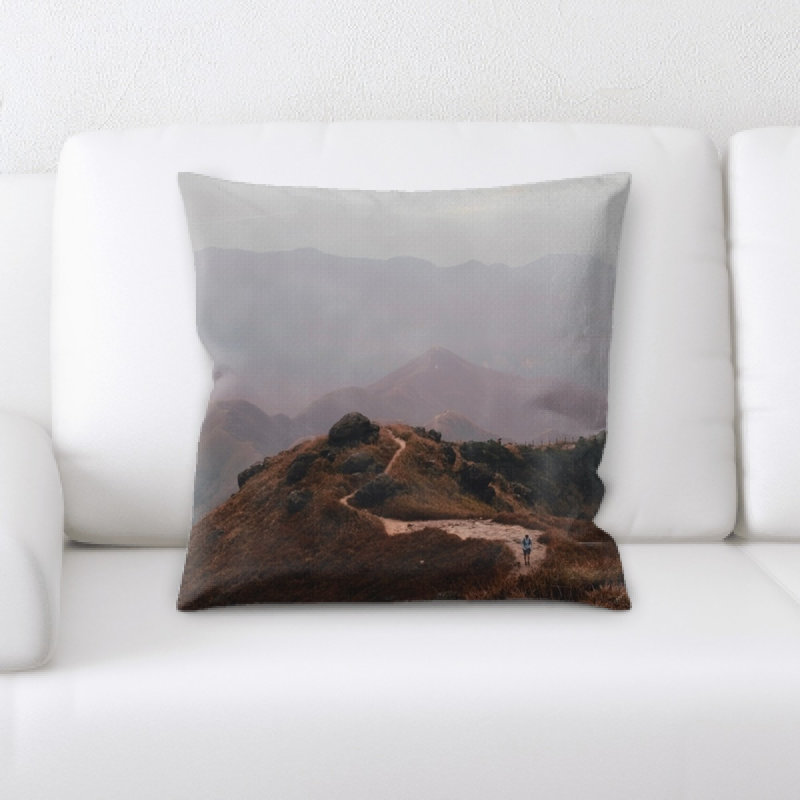 Microsuede Reversible Throw Pillow
