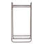 Portant à vêtements robuste en métal avec deux tablettes, portable et durable pour organiser les vêtements