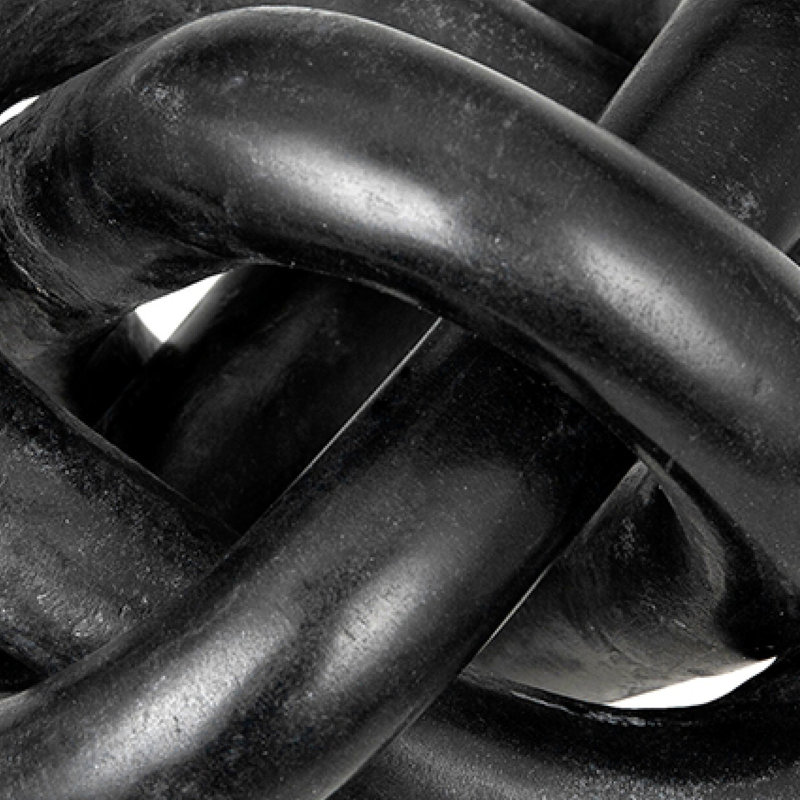 Sculpture Lary, marbre noir naturel 6 pouces Lary, Noir