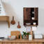 Armoire de salle de bain murale 19,3 W avec porte de grange en X à 2 portes Jodiann-1114084149