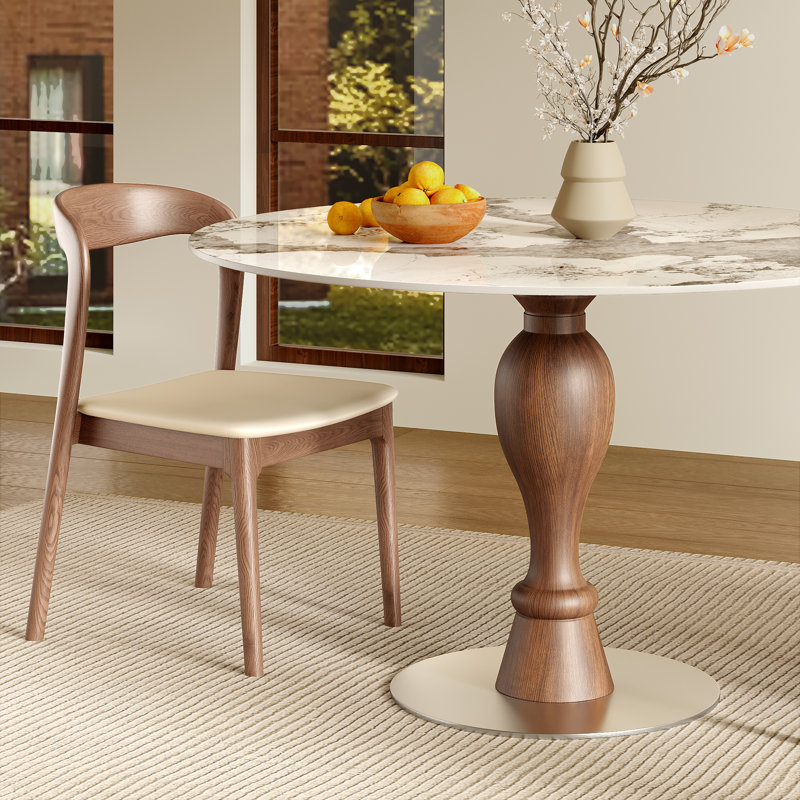 Ensemble de chaises bistro 39 "/ 43" pour 2 à 4 tables de salle à manger coin-repas avec base en pierre frittée et base en métal