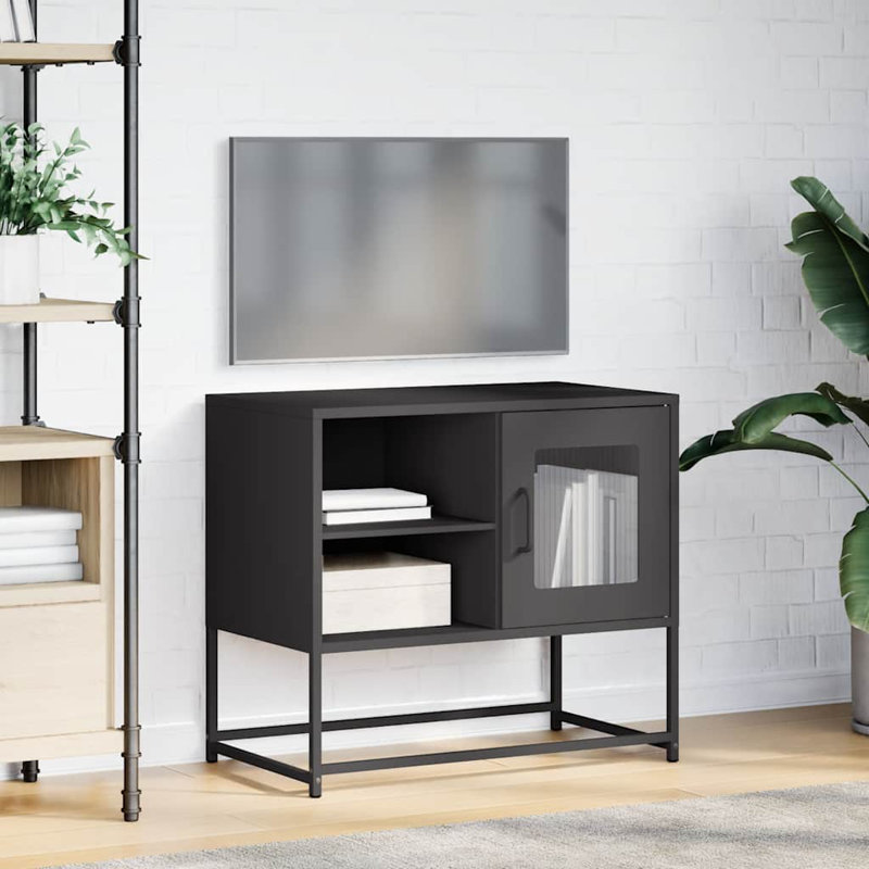 Unfinished TV Stand for TVs up to 28", Black