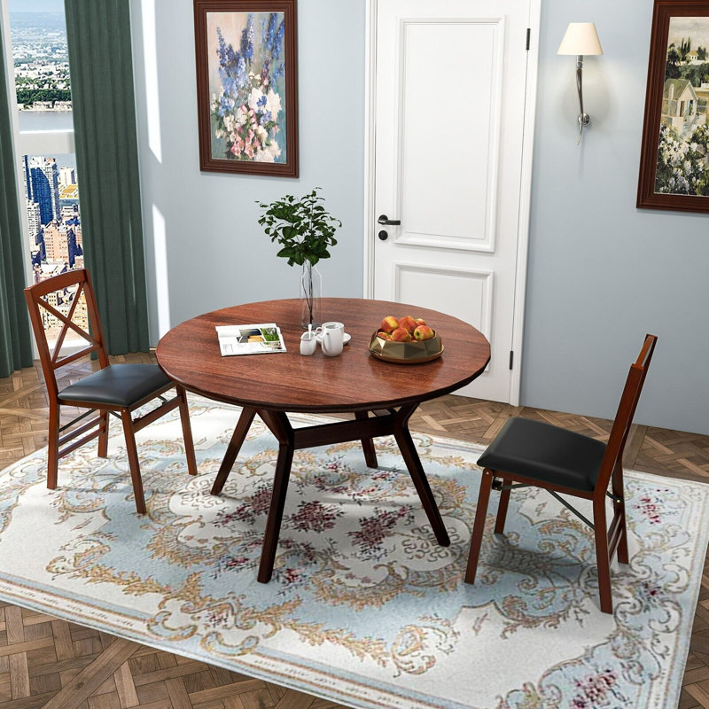 48cm H Foam Padding Upholstered Side Chair in Brown