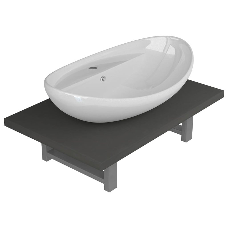Brandyce Bathroom Furniture Suite, Grey
