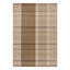 Zona Plaid Area Rug in Brown/Ivory/Beige-122979596