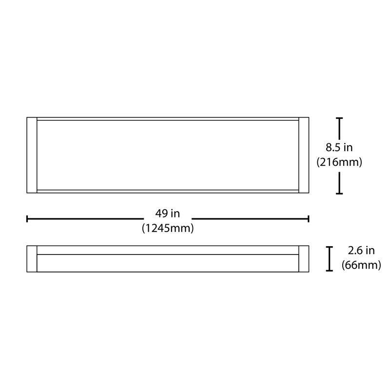 Dimmable Rectangle Wrap Around