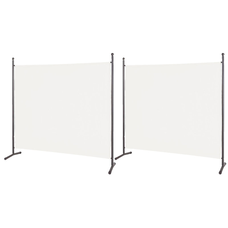 178cm H Single Panel Room Divider, White, 178cm H x 178cm W x 3.4 cm D