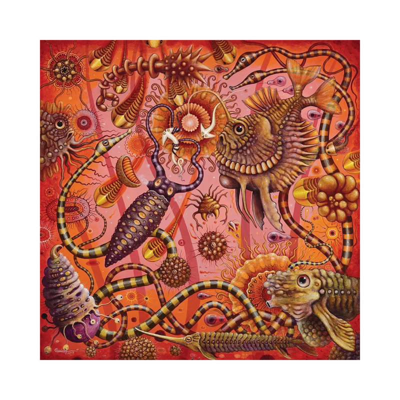 Microbia III by R.S. Connett - No Frame Print on Canvas, 30.48 cm H x 30.48 cm W