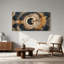«Brown Tree Rings Cross Section», art mural sur toile-993952180