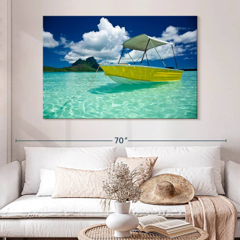 Mehar Bora Bora Boat, 34" H x 51" W