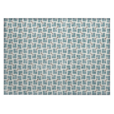 Tapis géométrique intérieur / extérieur lavable à la machine Chantille ACN2602