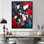 «Obaza Unity In Force Usa Flag Fragments II», art mural patriotiste américain