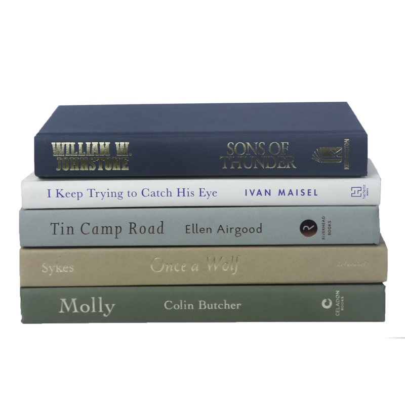 Heulwen Decorative Books - Savannah Book Stack - 5 Green Books
