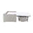 Chenille Sleeper Sofa with Memory Foam Mattress