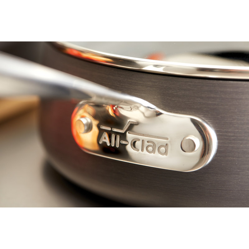 All-Clad 4-Quart Nonstick Hard-Anodized Aluminum Sauté Pan with Lid