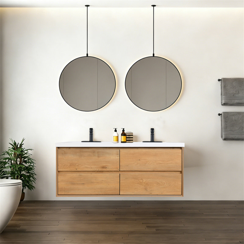 Meuble-lavabo mural 60 po, 60"