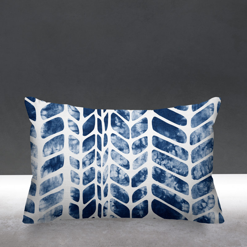 Hosi Chevron Outdoor Reversible Throw Pillow