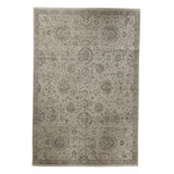 Hand Woven Silk and Wool Area Rug