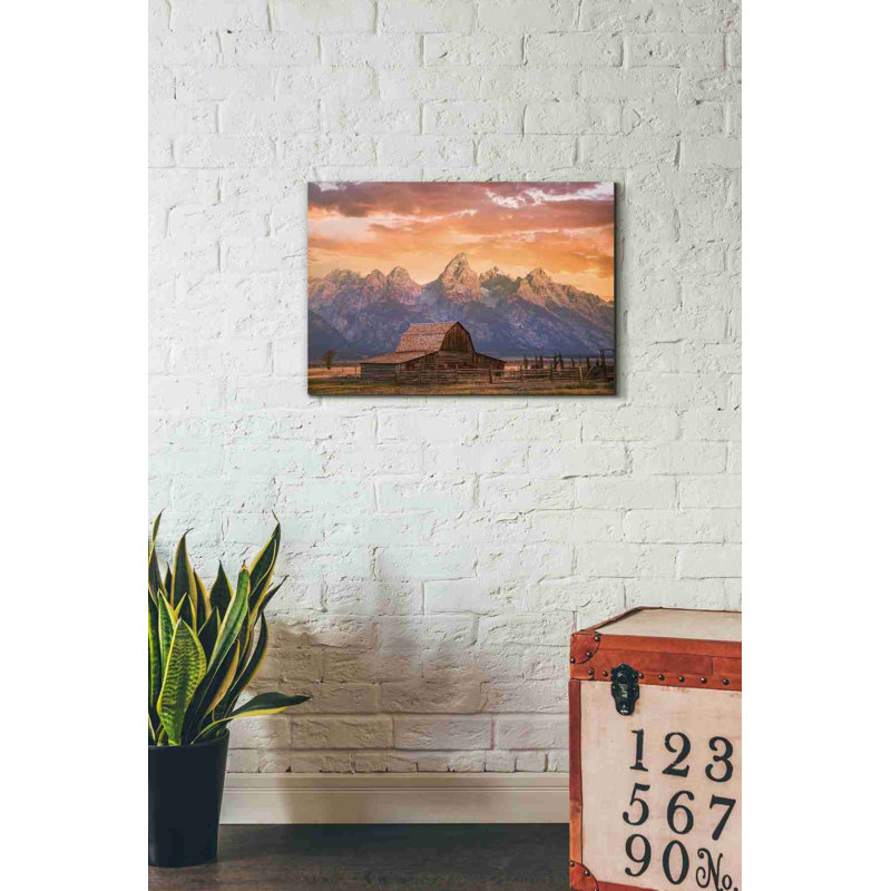 « soleil on the ranch », impression sur toile, H 18 po x l 26 po