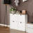 Shoe Storage Cabinet With 4 Flip Drawers, Freestanding Shoe Cabinet Organizer With Adjustable Shelf, Shoe Cabinet For Entryway,  Foyer, Slim Shoe Cabinet-White, Shoe Storage