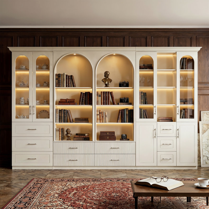 92.5'' H 3-Piece Bookcase Wall Unit Set
