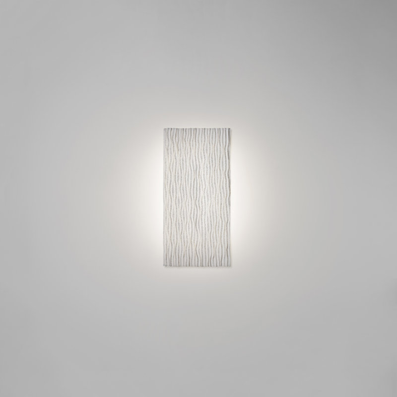 Planum 1 - Light LED Flush Mounted Sconce, 37.8" H x 18.5" W x 3.1" D, White
