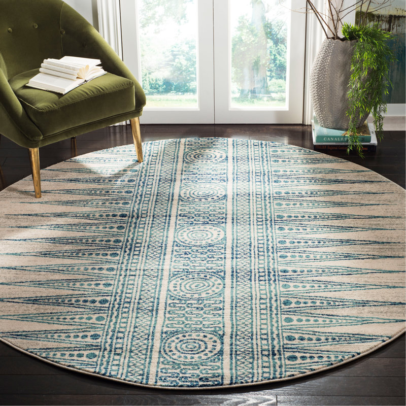 Allard Performance Southwestern Rug, Round 6'7"