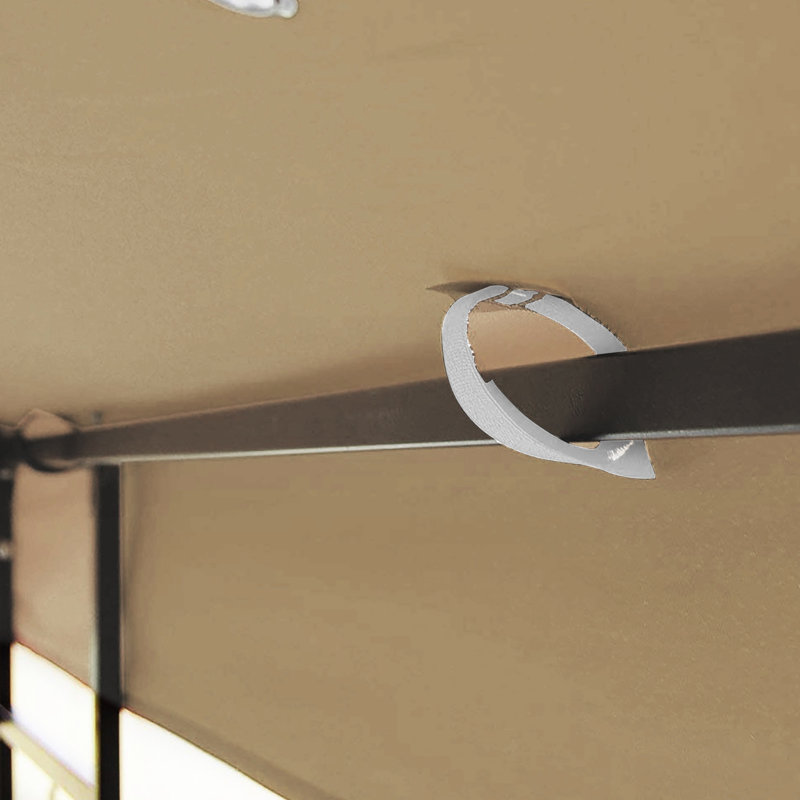Auvent de remplacement pour pavillon de jardin 10 x 10 pi - Toit kaki à plusieurs niveaux, Kaki