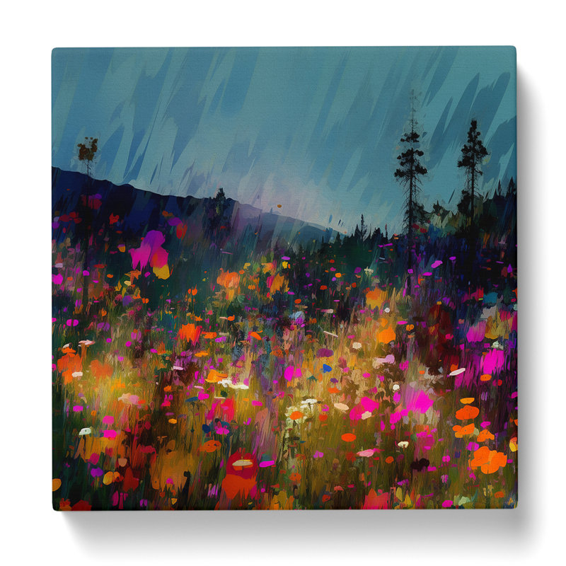 Modern Wall Art - Wrapped Canvas - Framed Print, 50cm H x 50cm W x 3cm D