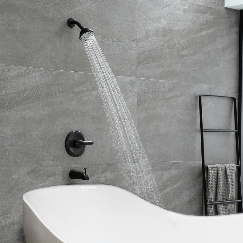 Complete Shower System, Matte Black