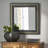 Wall Black Mirror With Golden Embossing