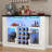Wine Bar Cabinet With LED Light