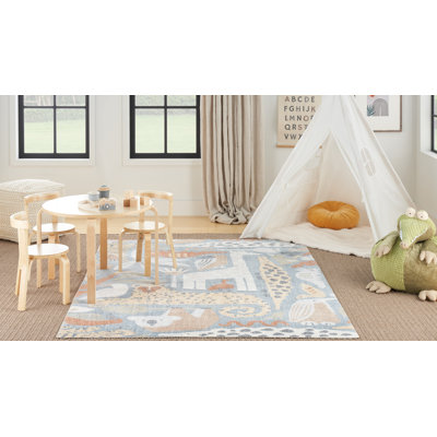 Maycon Rectangle Animal Print Machine Woven Polypropylene Plastic Rug