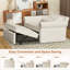Canapé simple de 52 po de largeur, fauteuil rembourré et demi de 52 po de largeur-1607557694