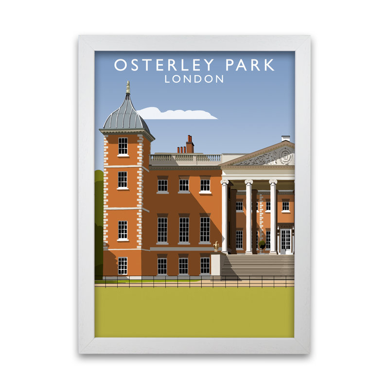 Osterley Park London by Richard O'Neill - Single Picture Frame Print, 84.1 cm H x 59.4 cm W, White